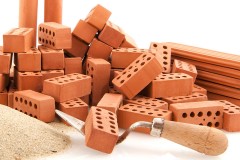 bricks and a trowel